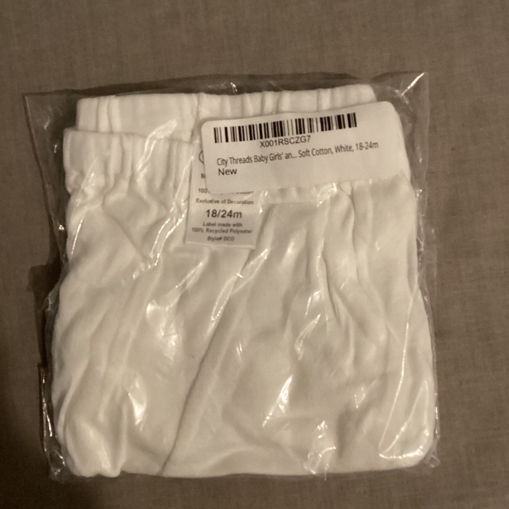 White baby diaper cover